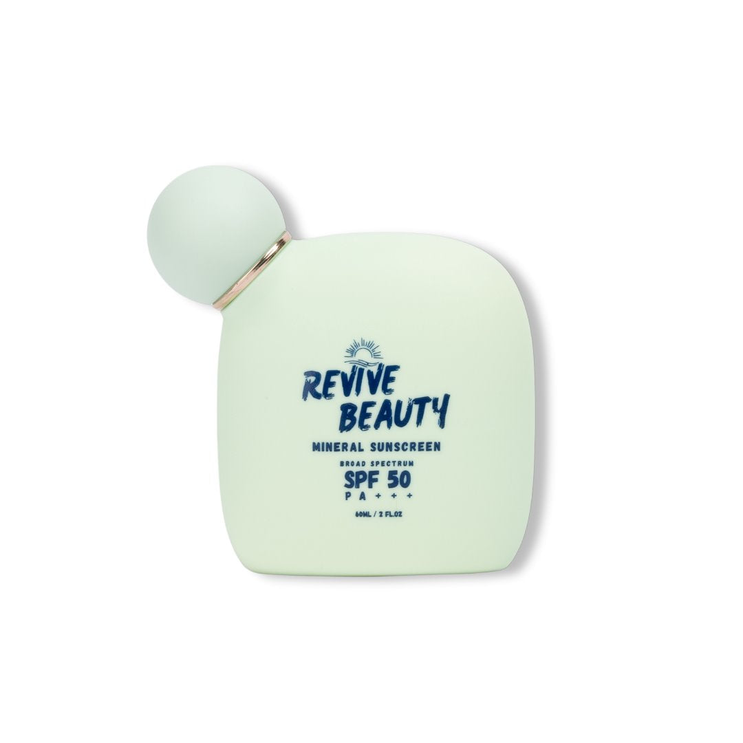 Revive Beauty Mineral Sunscreen SPF 50 PA+++ | Broad-Spectrum UV Protection for Sensitive Skin Sunscreen Revive Beauty